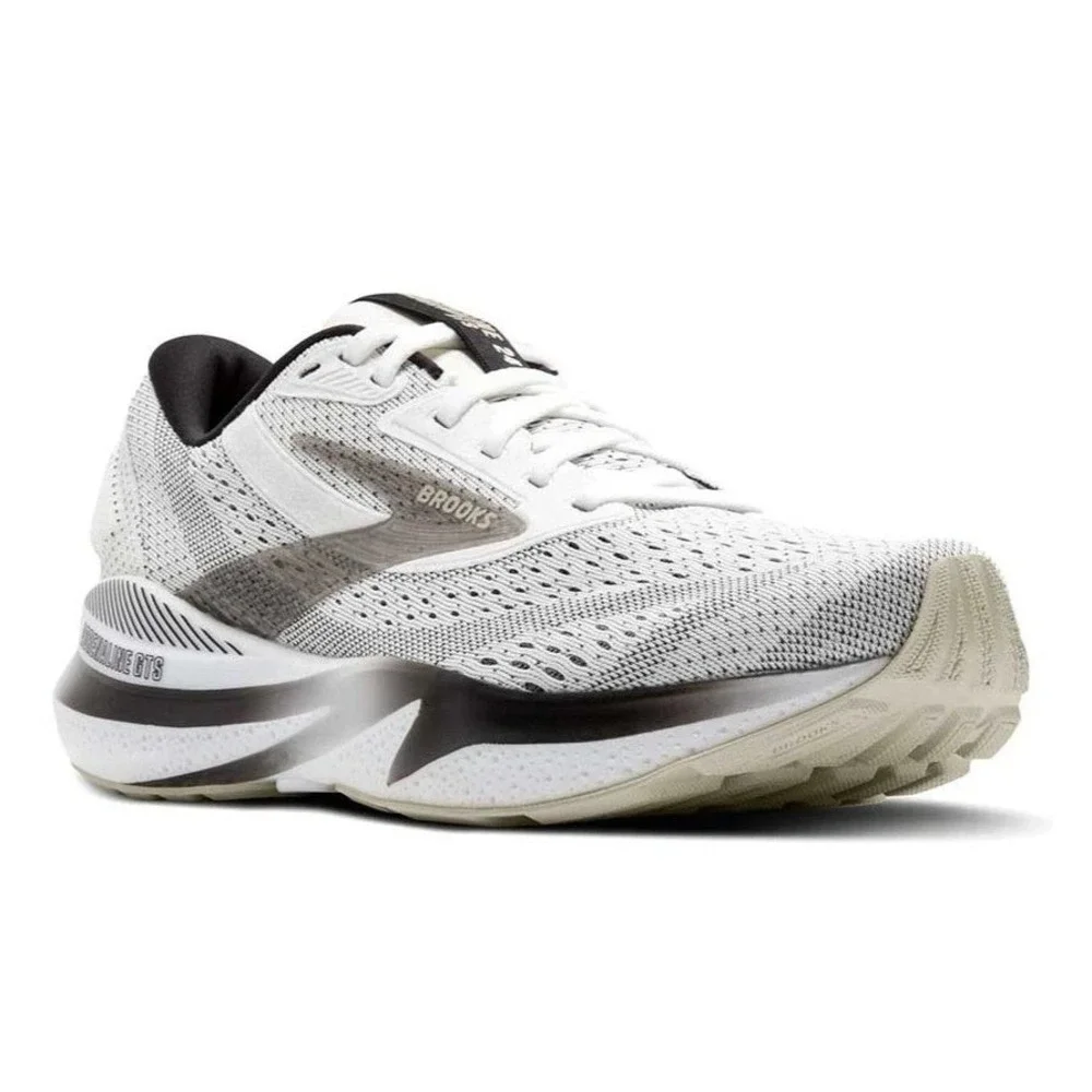 Brooks Adrenaline GTS 24 Mens Size 10 White/Black Running Shoes Sneakers NEW